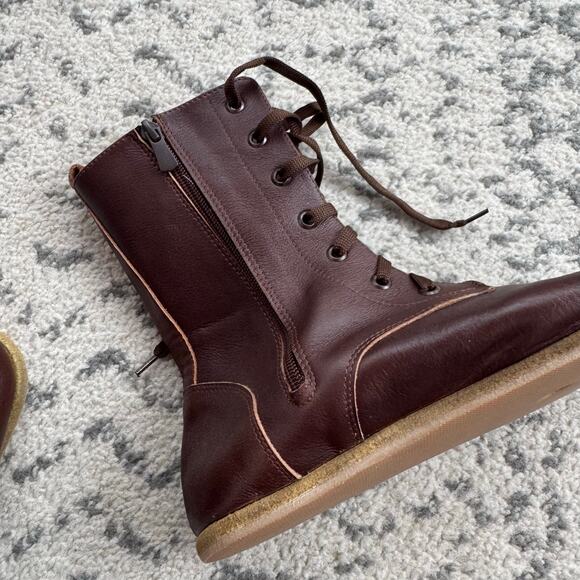 Aintap FeelBarefoot Handmade Barefoot Leather Boots - dark brown Size 40 - Picture 6 of 8